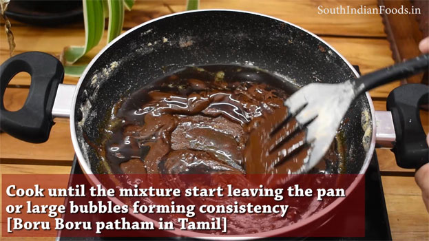 Chocolate jaggery Mysore pak  step 17