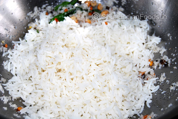 Add boiled rice