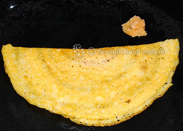 Corn dosa is ready, Serve hot with chutney or jaggery