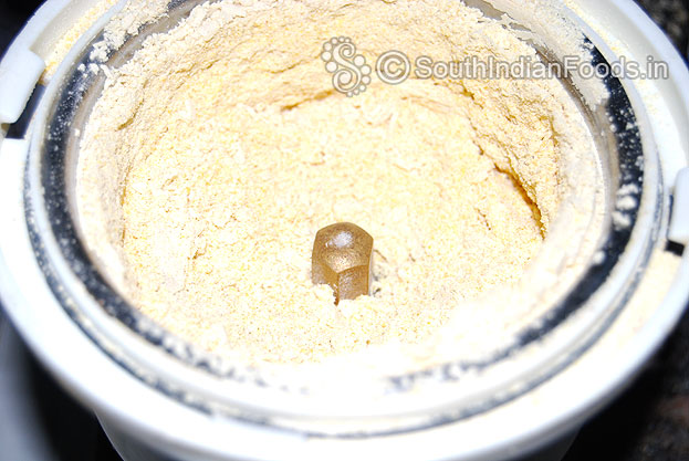 After grinding, corn powder[corn flour] is ready