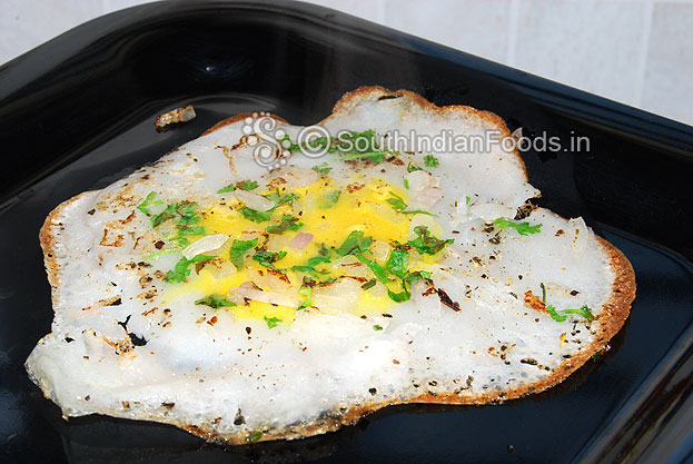 Eggless veg omelette-ready to serve