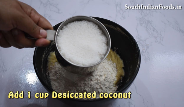 Eggless Coconut Cookies recipe step 6