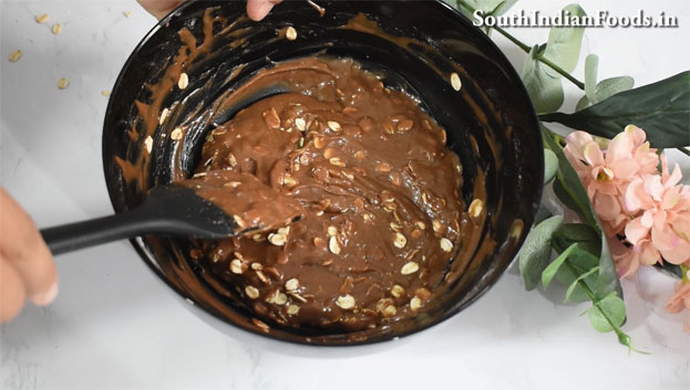 Eggless oats chocolate cupcake step 15