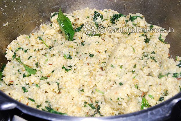 Thinai keerai pongal is ready-Serve hot with chutney or pickle