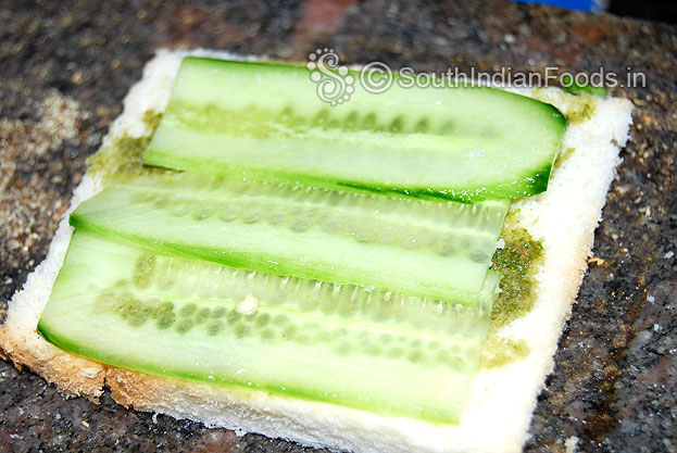 Place cucumber slices