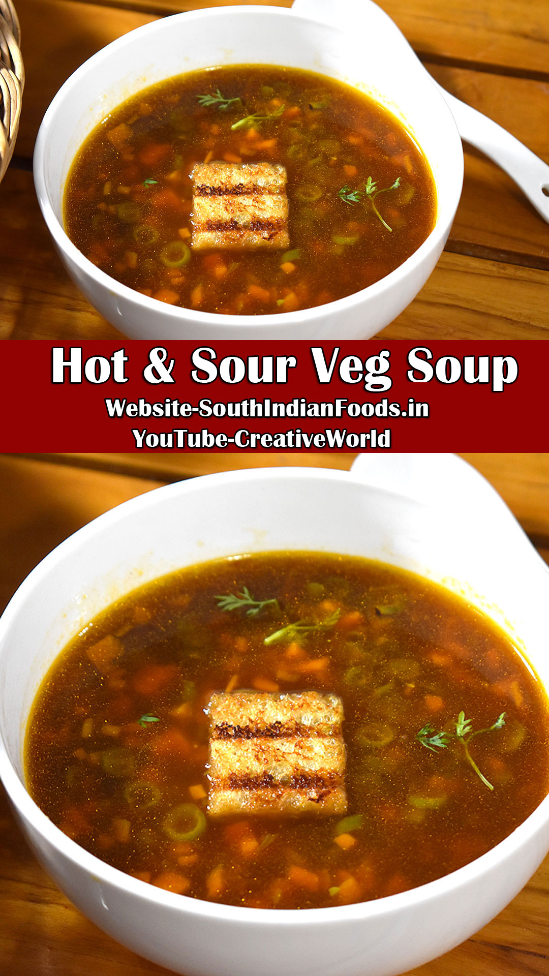 Hot and sour veg soup