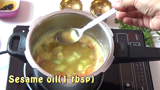 Add 1 tbsp sesame oil