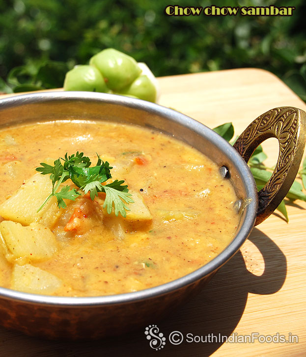 Delicious Chow chow sambar-Instant & quick, serve hot with rice, dosa or idli