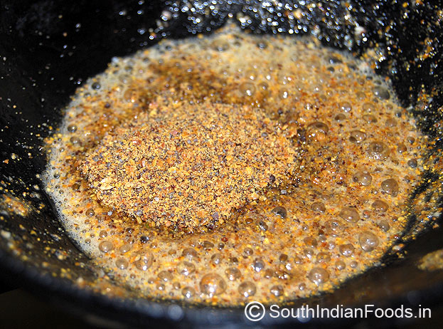 Add mustard fenugreek powder
