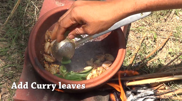 Add curry leaves