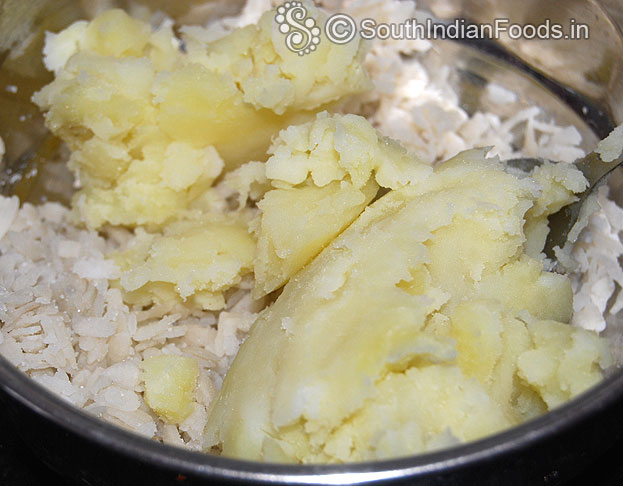 Add mashed potato