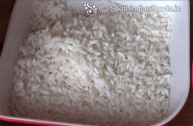 Wash & soak dosa rice