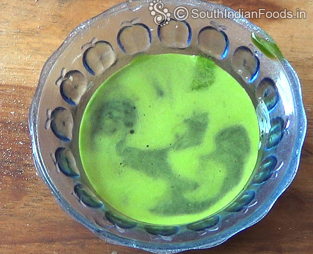 Spinach juice is ready