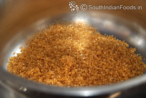 Add brown sugar in a pan