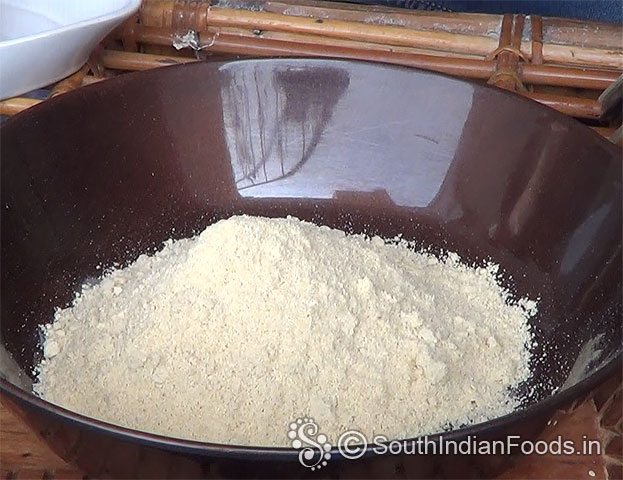 Transfer thinai flour in a bowl