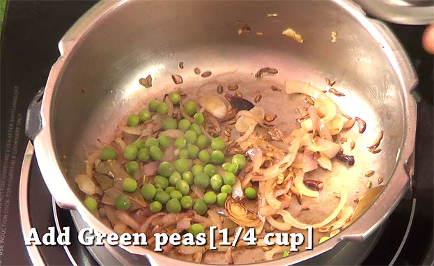 Add green peas