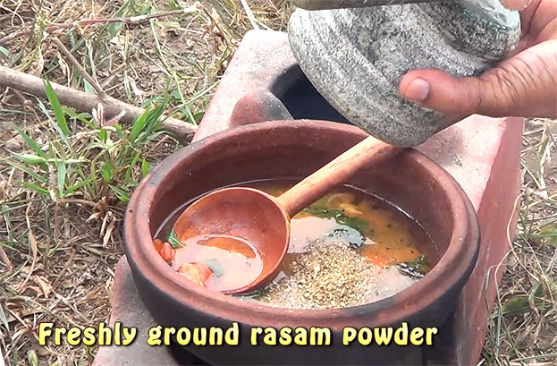 Add ground rasam mixture