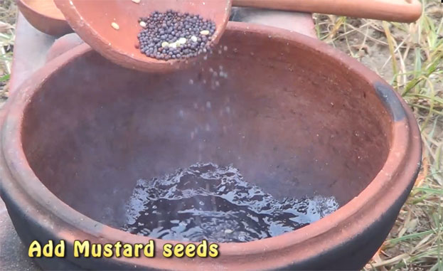 Add mustard seeds