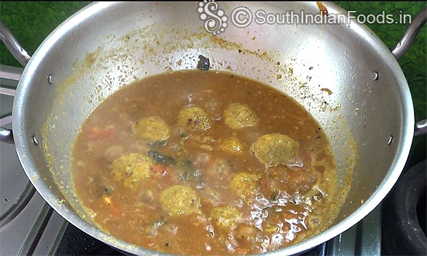 Add steamed balls, let it cook fro 5 min