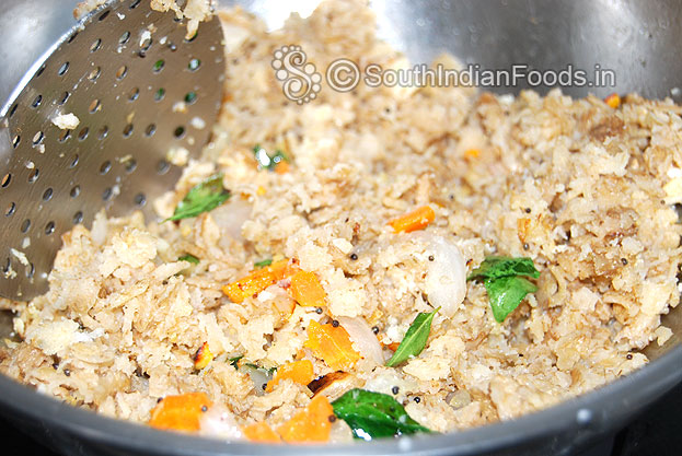 Add steamed wheat poha mix well
