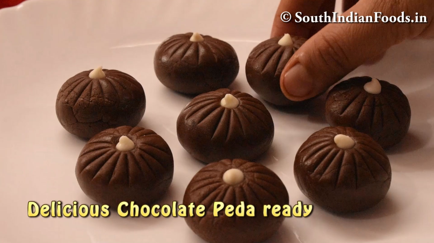 Instant Chocolate Peda in 10 min