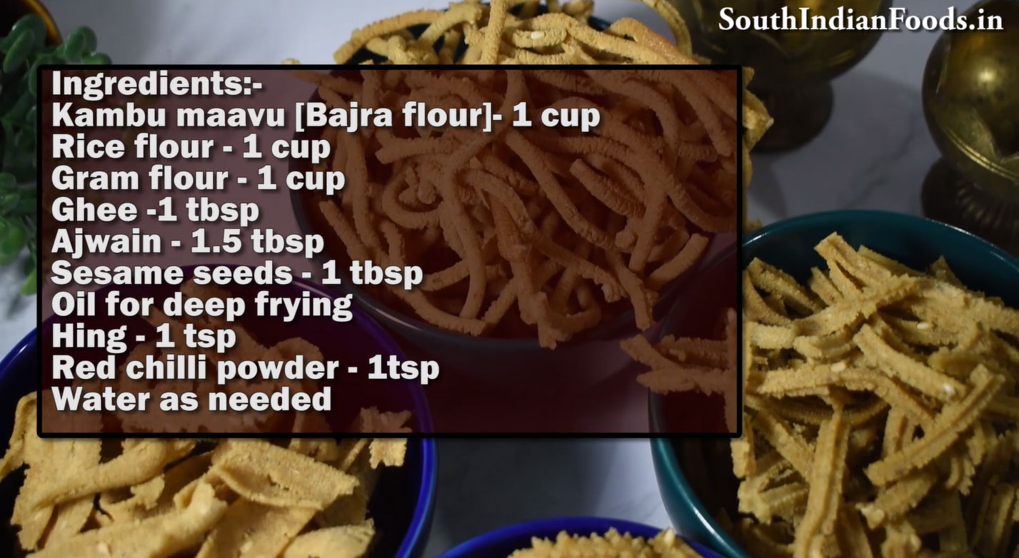Kambu murukku recipe step1 