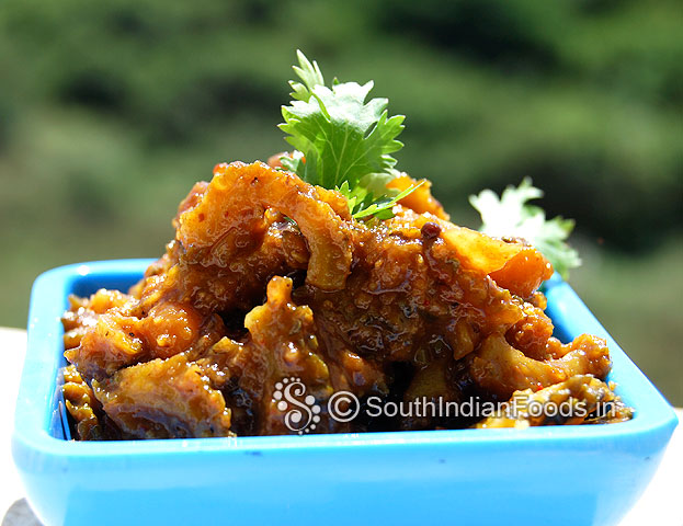 Karela tamarind dry curry