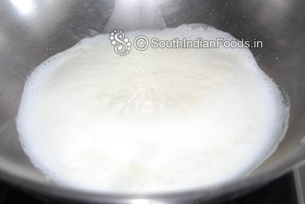 Heat milk in a pan& let it boil