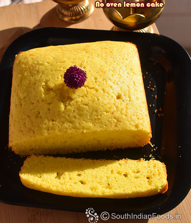 Super soft lemon cake slices