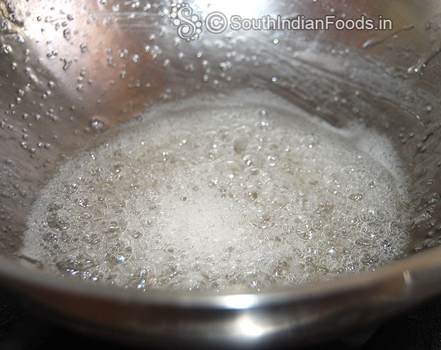 Add water & Sugar let it boil till 1 string consistency