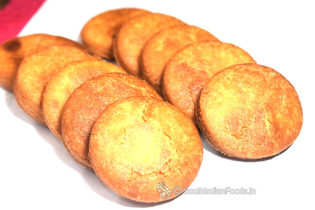 Deep fried godhumai biscuits