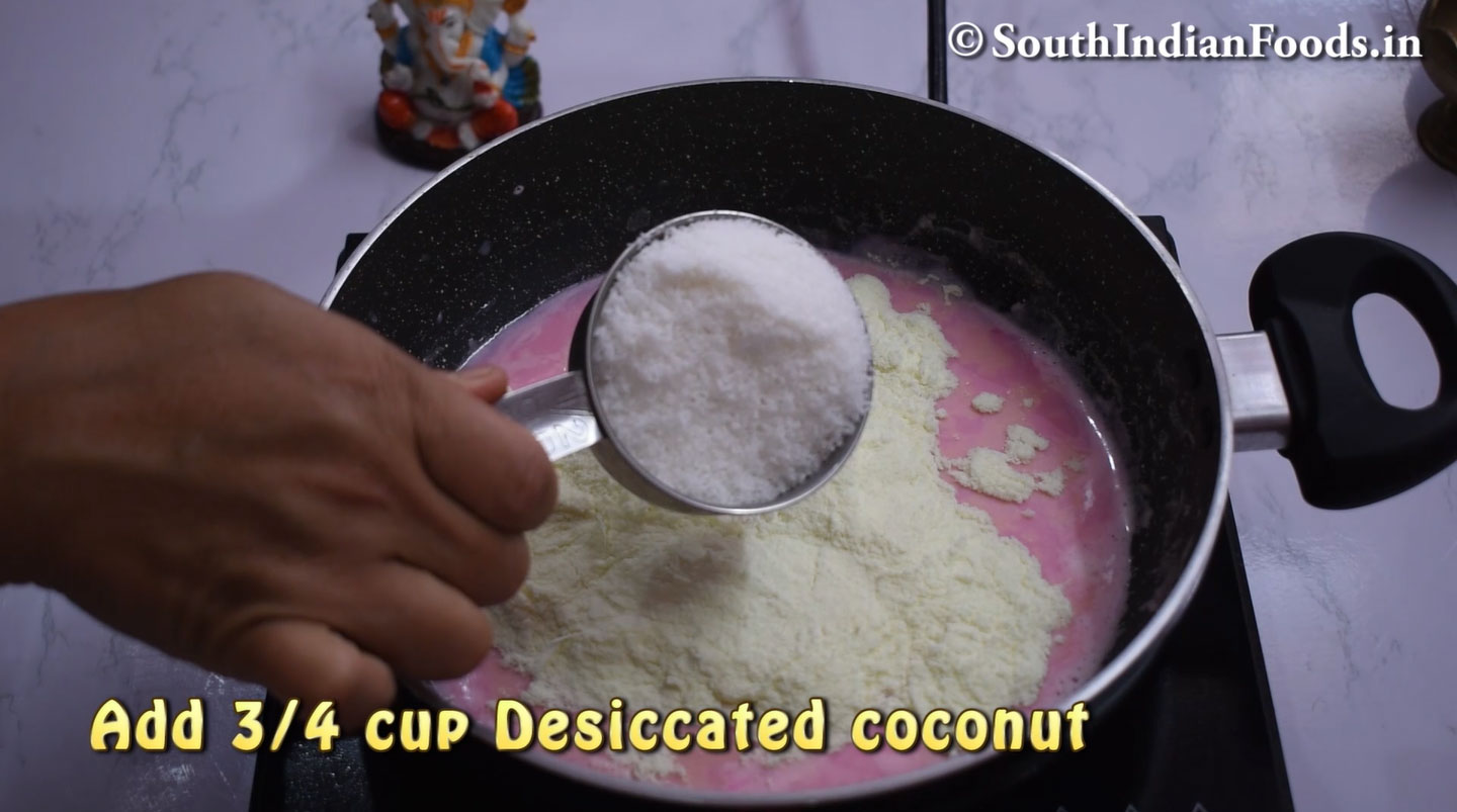 Rose coconut modak
