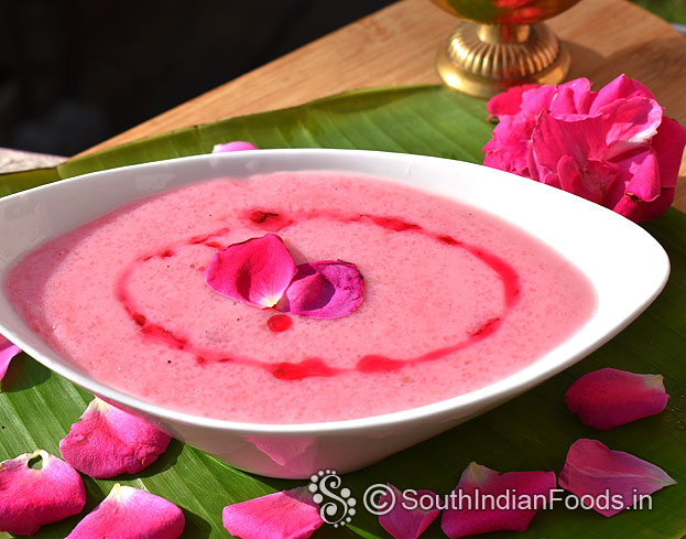 Rose phirni without artificial colour