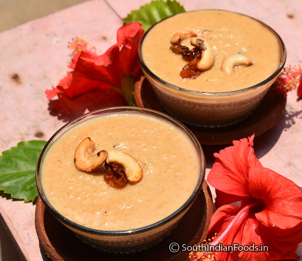 Delicious little millet jaggery payasam