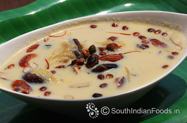 Semiya payasam ingredients