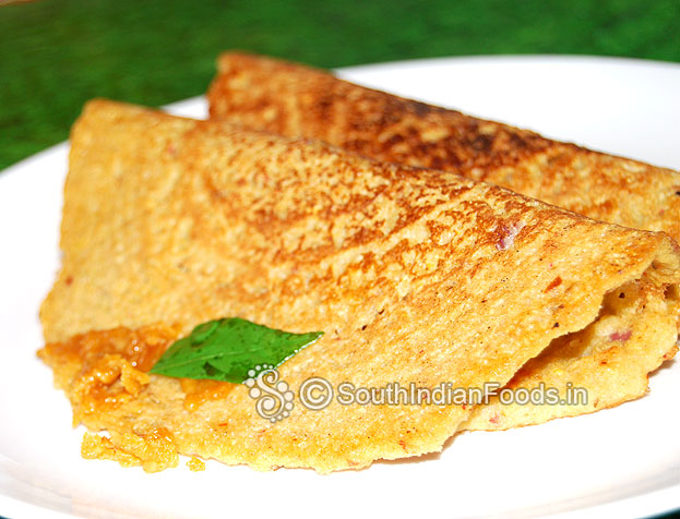Foxtail millet adai dosa is ready, serve hot with chutney or grated jaggery.