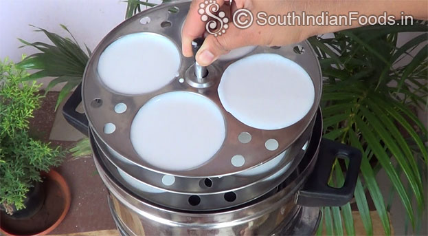 Place it in a idli cooker/steamer, steam it for 10 min
