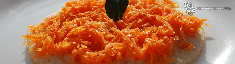 Carrot uthappam