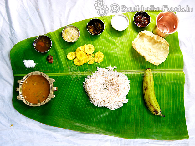 Kerala banana leaf meals for lunch