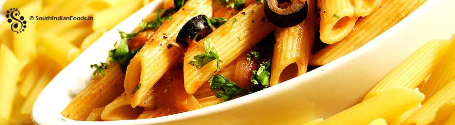 Penne Rigate Pasta with Black Olives