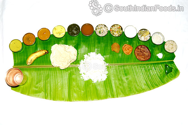 Tamilnadu banana leaf meals-Thalaivazhai ilai sappadu