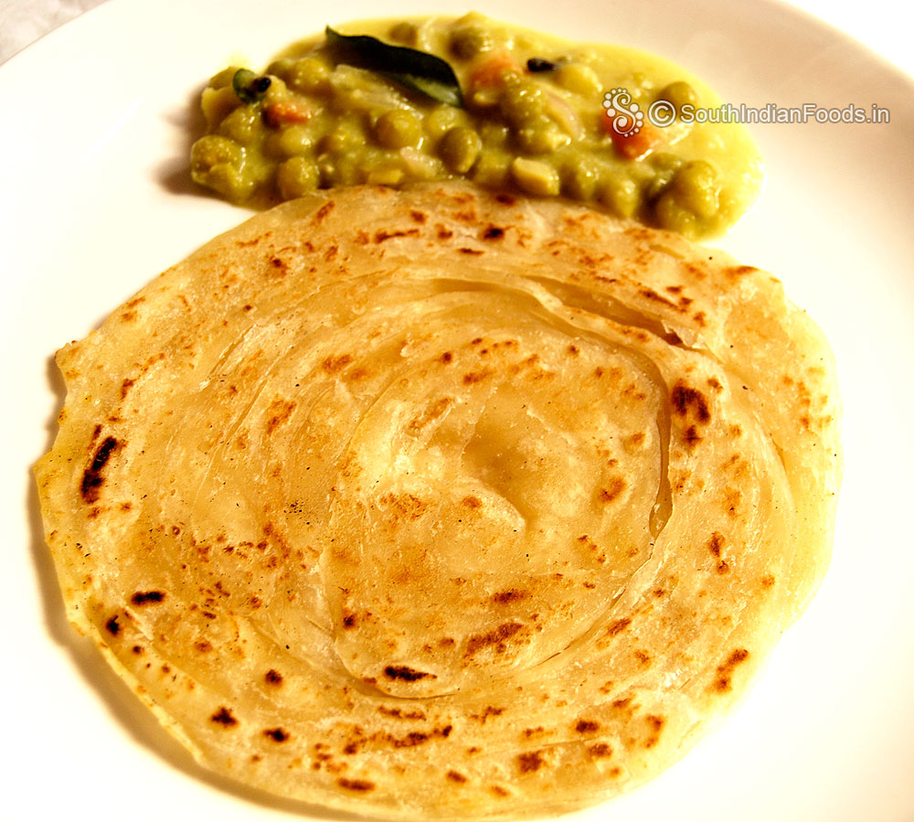 parotta recipe for Kurma kurma Parotta  &