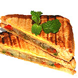 Aloo capsicum sandwich / Potato sandwich