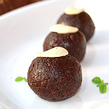 Chocolate coconut balls / chocolate laddu