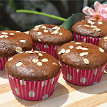 Oats chocolate cupcake-eggless