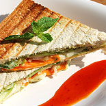 Grilled vegetable sandwich