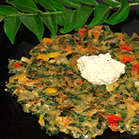 Murungai keerai godhumai rotti or Drumstick leaves wheat flour roti
