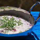 Onion raita or Vengaya pachadi recipe