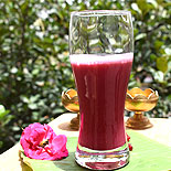 Pomegranate rose juice
