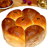 Wheat chocolate pav bun